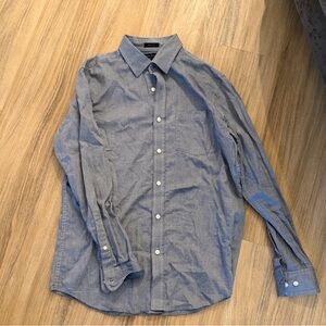 Banana Republic Men's Gray Button-Down Shirt
